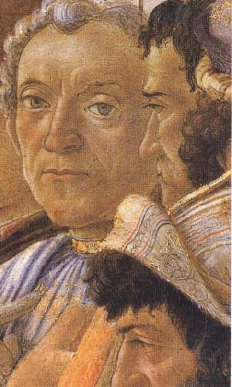 Sandro Botticelli White-haired man in group at right Germany oil painting art